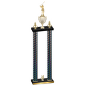 Double Black Carbon Fiber Year Golf Trophy