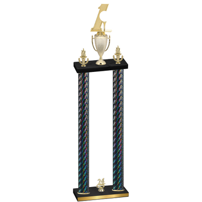 Double Black Carbon Fiber Year Golf Trophy