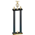 Double Black Carbon Fiber Second Place Academics Trophy