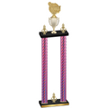 Double Pink Carbon Fiber Victory Tennis Trophy