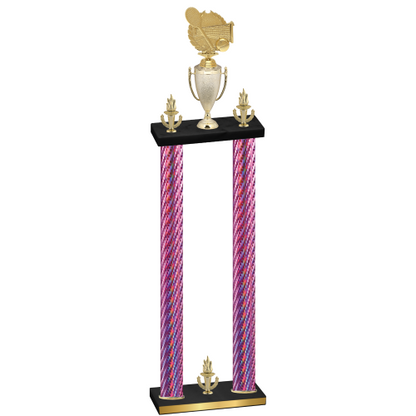 Double Pink Carbon Fiber Victory Tennis Trophy
