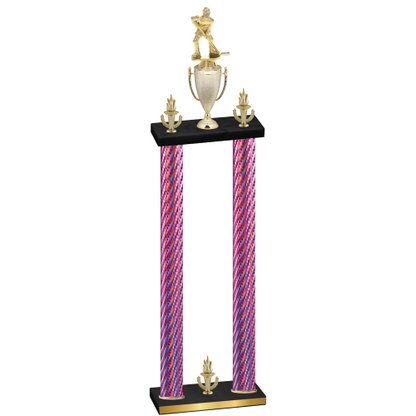 Double Pink Carbon Fiber Victory Hockey Trophy
