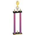 Double Pink Carbon Fiber Victory Pickleball Trophy
