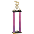 Double Pink Carbon Fiber Year Horses Trophy