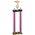 Double Pink Carbon Fiber Year Cars Trophy