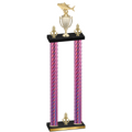 Double Pink Carbon Fiber Victory Fishing Trophy