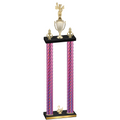 Double Pink Carbon Fiber Second Place Academics Trophy
