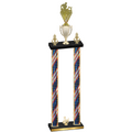 Double Flag USA Third Place Rugby Trophy