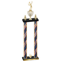 Double Flag USA Fourth Place Tennis Trophy