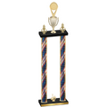 Double Flag USA First Place Insert Trophy