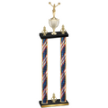 Double Flag USA Victory Cheerleading Trophy