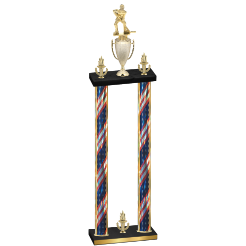 Double Flag USA Victory Hockey Trophy