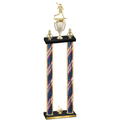 Double Flag USA First Place Lacrosse Trophy