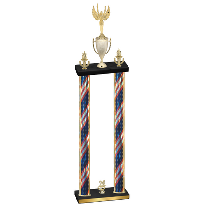 Double Flag USA Year Victory Trophy