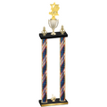 Double Flag USA First Place Pickleball Trophy