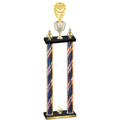 Double Flag USA First Place Pickleball Trophy