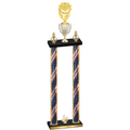 Double Flag USA Fourth Place Pickleball Trophy