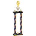 Double Flag USA Third Place Pickleball Trophy