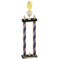 Double Flag USA Year Pickleball Trophy