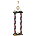 Double Flag USA Fourth Place Majorette Trophy