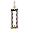 Double Flag USA Victory Majorette Trophy