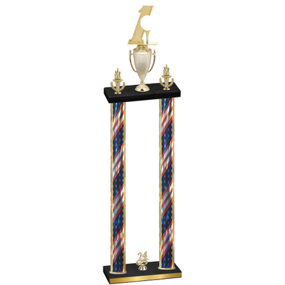 Double Flag USA Year Golf Trophy