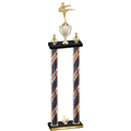 Double Flag USA Third Place Karate Trophy