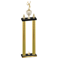 Double Gold Carbon Fiber First Place Tennis Trophy