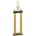 Double Gold Carbon Fiber Victory Tennis Trophy