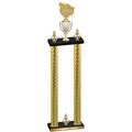 Double Gold Carbon Fiber Victory Tennis Trophy