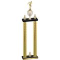 Double Gold Carbon Fiber Victory Tennis Trophy