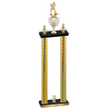 Double Gold Carbon Fiber Year Hockey Trophy