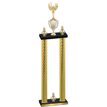 Double Gold Carbon Fiber Victory Victory Trophy