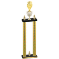 Double Gold Carbon Fiber Victory Pickleball Trophy