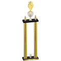 Double Gold Carbon Fiber Year Pickleball Trophy