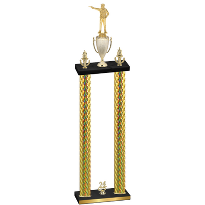 Double Gold Carbon Fiber Year Shooter Trophy