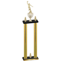 Double Gold Carbon Fiber Victory Basketball Trophy