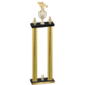 Double Gold Carbon Fiber Year Fishing Trophy