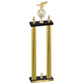 Double Gold Carbon Fiber Year Fishing Trophy