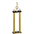 Double Gold Carbon Fiber Year Golf Trophy