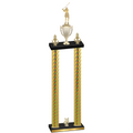 Double Gold Carbon Fiber Year Golf Trophy