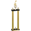 Double Gold Carbon Fiber Victory Golf Trophy