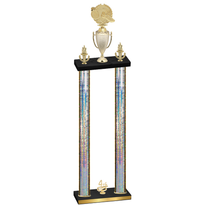 Double Silver Glacier Fourth Place Running Trophy