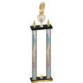 Double Silver Glacier First Place Football Trophy