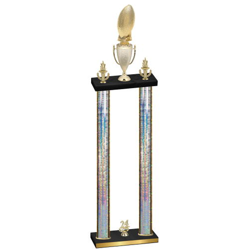 Double Silver Glacier Year Football Trophy