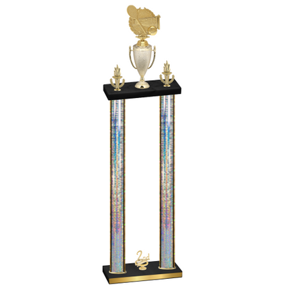 Double Silver Glacier Second Place Tennis Trophy
