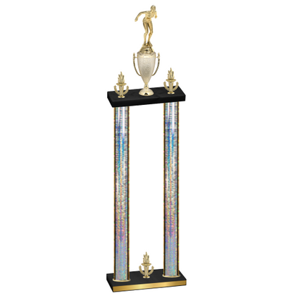 Double Silver Glacier Victory Tennis Trophy