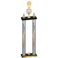 Double Silver Glacier First Place Insert Trophy
