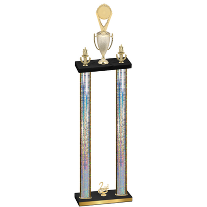 Double Silver Glacier Second Place Insert Trophy