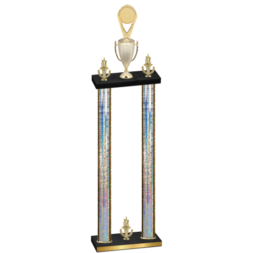 Double Silver Glacier Victory Insert Trophy